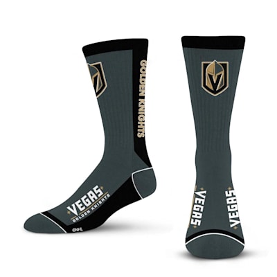  (For Bare Feet MVP Crew Sock - Vegas Golden Knights - Adult)