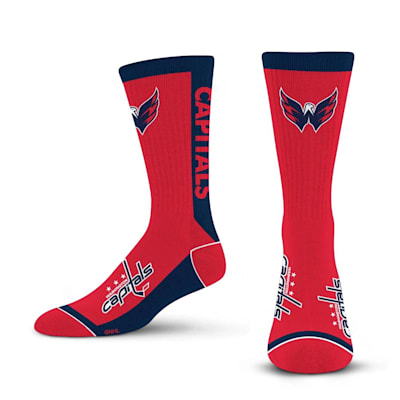  (For Bare Feet MVP Crew Sock - Washington Capitals - Adult)