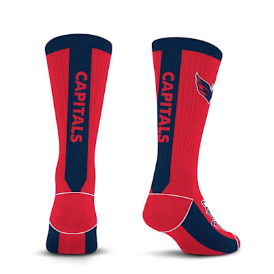  (For Bare Feet MVP Crew Sock - Washington Capitals - Adult)
