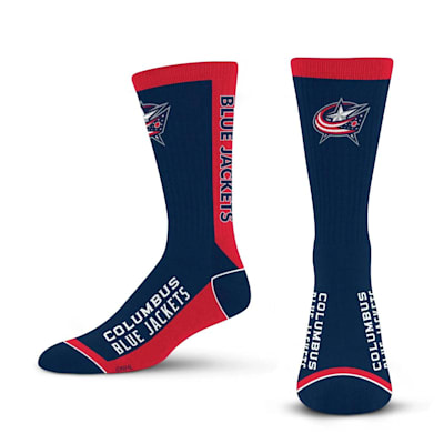  (For Bare Feet MVP Crew Sock Columbus Blue Jackets - Adult)