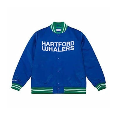  (Mitchell & Ness Lightweight Satin Jacket - Hartford Whalers - Youth)