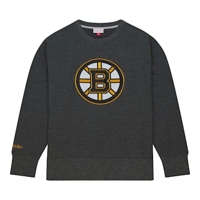  (Mitchell & Ness Playoff Win 2.0 Crew Neck - Boston Bruins - Adult)