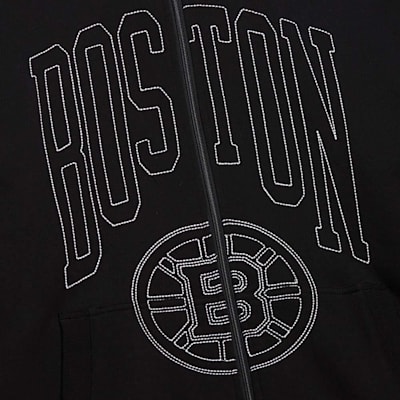  (Mitchell & Ness Contrast 2K Zip Hoodie - Boston Bruins - Adult)