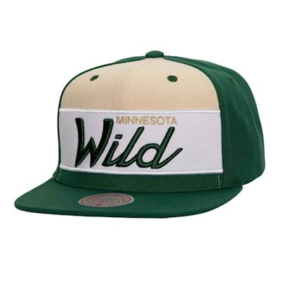  (Mitchell & Ness Retro Sport Snapback Hat - Minnesota Wild - Adult)