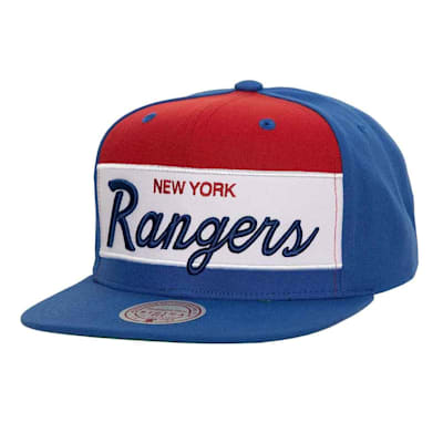  (Mitchell & Ness Retro Sport Snapback Hat - New York Rangers - Adult)