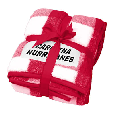  (Logo Brands Buffalo Check Fleece - Carolina Hurricanes)