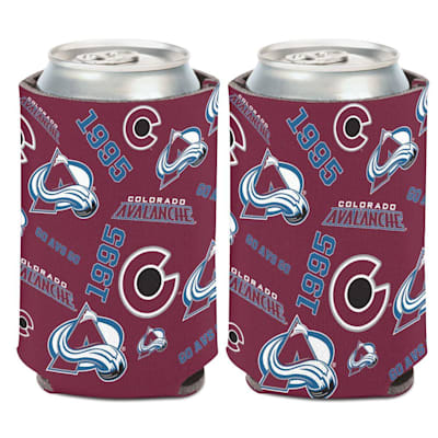  (Wincraft 12oz Can Cooler Scatter Print - Colorado Avalanche)