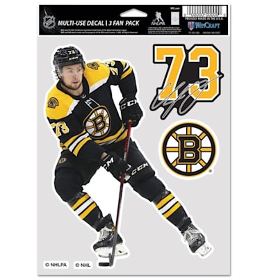  (Wincraft Multi-Use Player Decal 3 Fan Pack - Boston Bruins)