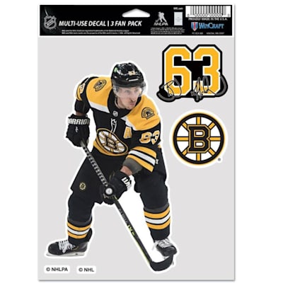  (Wincraft Multi-Use Player Decal 3 Fan Pack - Boston Bruins)