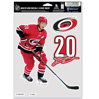 (Wincraft Multi-Use Player Decal 3 Fan Pack - Carolina Hurricanes)