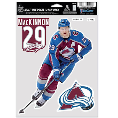  (Wincraft Multi-Use Player Decal 3 Fan Pack - Colorado Avalanche)