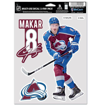  (Wincraft Multi-Use Player Decal 3 Fan Pack - Colorado Avalanche)