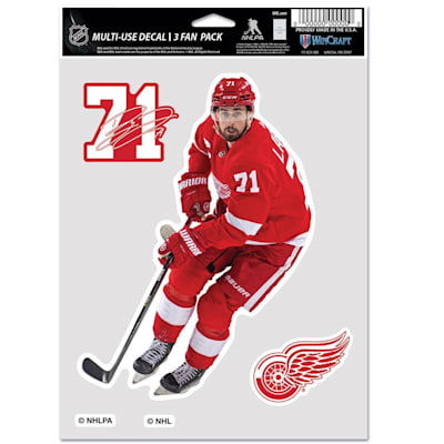  (Wincraft Multi-Use Player Decal 3 Fan Pack - Detroit Red Wings)