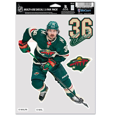  (Wincraft Multi-Use Player Decal 3 Fan Pack - Minnesota Wild)