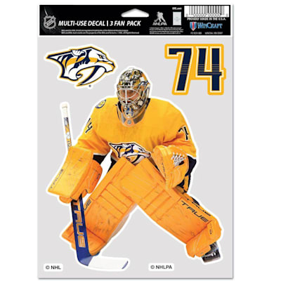  (Wincraft Multi-Use Player Decal 3 Fan Pack - Nashville Predators)
