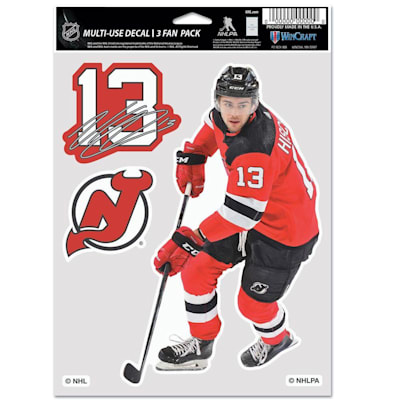  (Wincraft Multi-Use Player Decal 3 Fan Pack - NJ Devils)