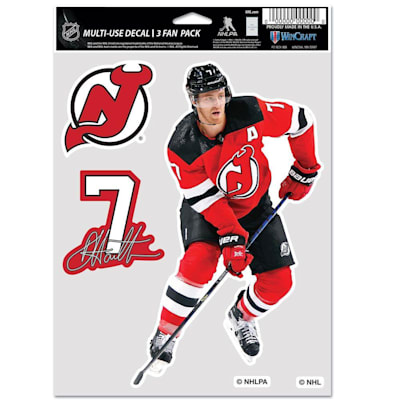  (Wincraft Multi-Use Player Decal 3 Fan Pack - NJ Devils)