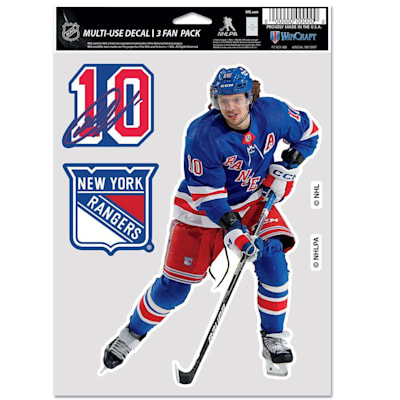  (Wincraft Multi-Use Player Decal 3 Fan Pack - NY Rangers)