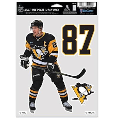  (Wincraft Multi-Use Player Decal 3 Fan Pack - Pittsburgh Penguins)