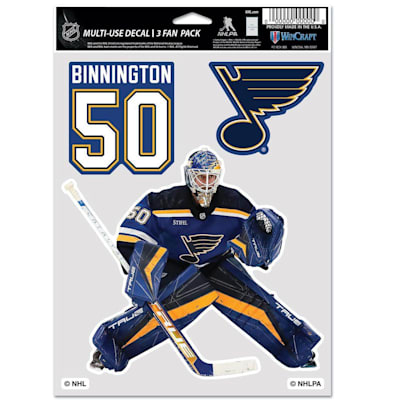  (Wincraft Multi-Use Player Decal 3 Fan Pack - St. Louis Blues)