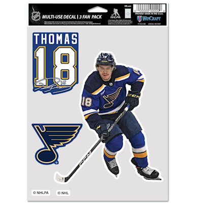 (Wincraft Multi-Use Player Decal 3 Fan Pack - St. Louis Blues)