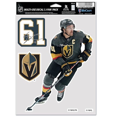  (Wincraft Multi-Use Player Decal 3 Fan Pack - Vegas Golden Knights)