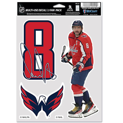  (Wincraft Multi-Use Washington Capitals Player Decal 3 Fan Pack)