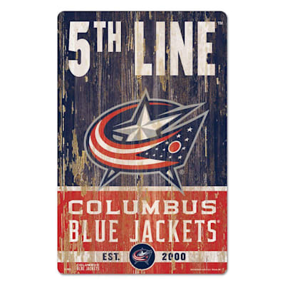 (Wincraft Slogan NHL Wood Sign - 11" x 17" - Columbus Blue Jackets)