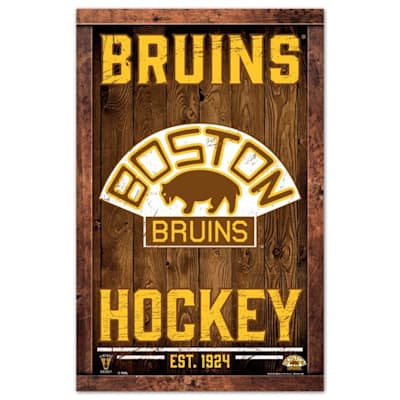  (Wincraft Vintage Wood Sign - 11" x 17" - Boston Bruins)