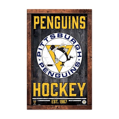  (Wincraft Vintage Wood Sign - 11" x 17" - Pittsburgh Penguins)