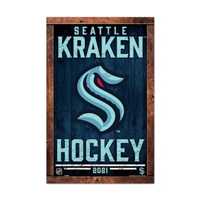  (Wincraft Vintage Wood Sign - 11" x 17" - Seattle Kraken)