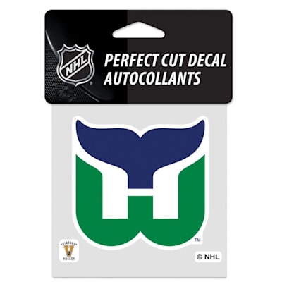  (Wincraft Perfect Cut 4x4 Decal - Hartford Whalers)