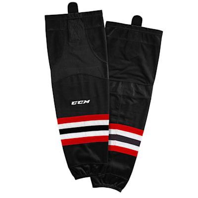  (CCM SX8000 Game Sock - Chicago Blackhawks Third - Intermediate)