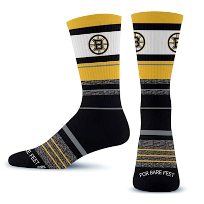  (For Bare Feet Friday Crew Sock - Boston Bruins - Adult)