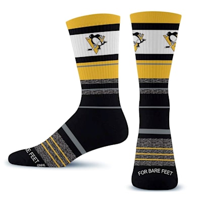  (For Bare Feet Friday Crew Sock - Pittsburgh Penguins - Adult)