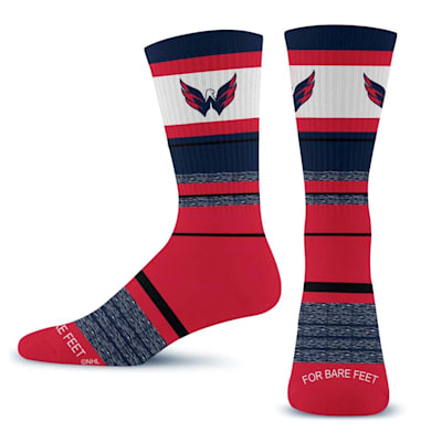  (For Bare Feet Friday Crew Sock - Washington Capitals - Adult)