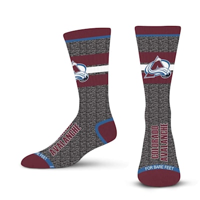  (For Bare Feet Spotlight Crew Sock - Colorado Avalanche - Adult)