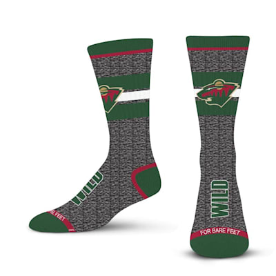  (For Bare Feet Spotlight Crew Sock - Minnesota Wild - Adult)