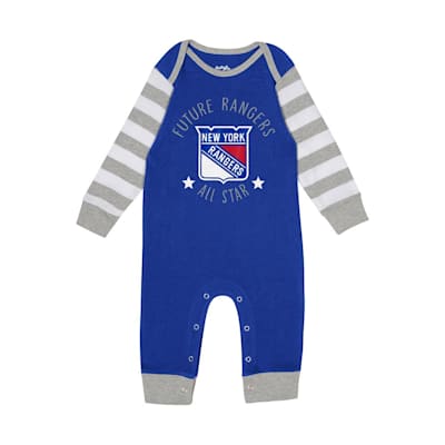  (Outerstuff Big Star Long Sleeve Onesie - New York Rangers - Infant)