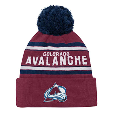  (Outerstuff Jacquard Knit Pom Hat - Colorado Avalanche - Youth)