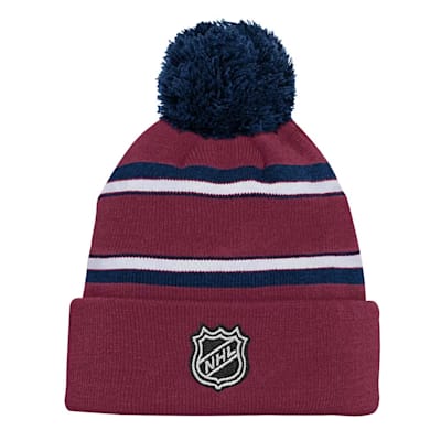  (Outerstuff Jacquard Knit Pom Hat - Colorado Avalanche - Youth)