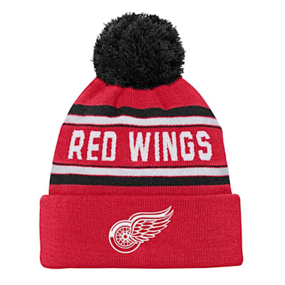 (Outerstuff Jacquard Knit Pom - Detroit Red Wings - Youth)