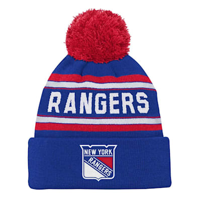  (Outerstuff Jacquard Knit Pom - New York Rangers - Youth)