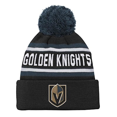  (Outerstuff Face-Off Jacquard Knit Hat - Vegas Golden Knights - Youth)