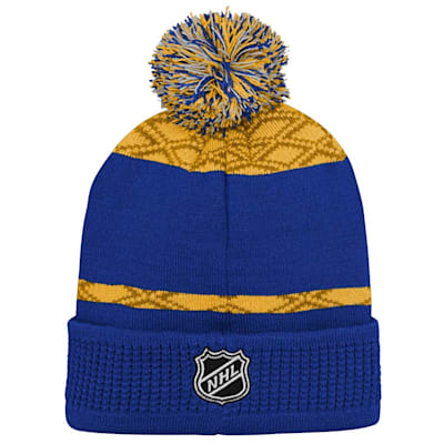  (Outerstuff Puck Pattern Pom Beanie - St. Louis Blues - Youth)