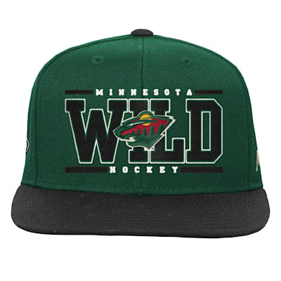  (Outerstuff Retro Deadstock Snapback Hat - Minnesota Wild - Youth)