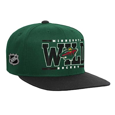  (Outerstuff Retro Deadstock Snapback Hat - Minnesota Wild - Youth)