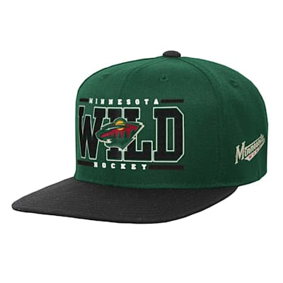  (Outerstuff Retro Deadstock Snapback Hat - Minnesota Wild - Youth)