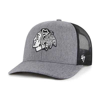 (47 Brand Carbon Trucker Hat - Chicago Blackhawks - Adult)