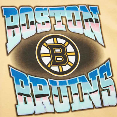  (Mitchell & Ness Stateside Pastel Short Sleeve T-Shirt - Boston Bruins - Adult)